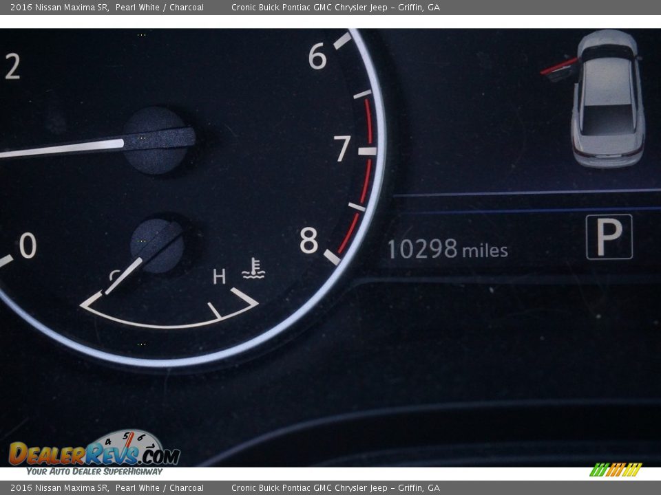 2016 Nissan Maxima SR Pearl White / Charcoal Photo #26