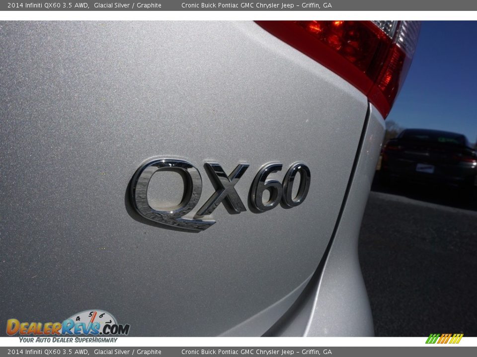 2014 Infiniti QX60 3.5 AWD Glacial Silver / Graphite Photo #16