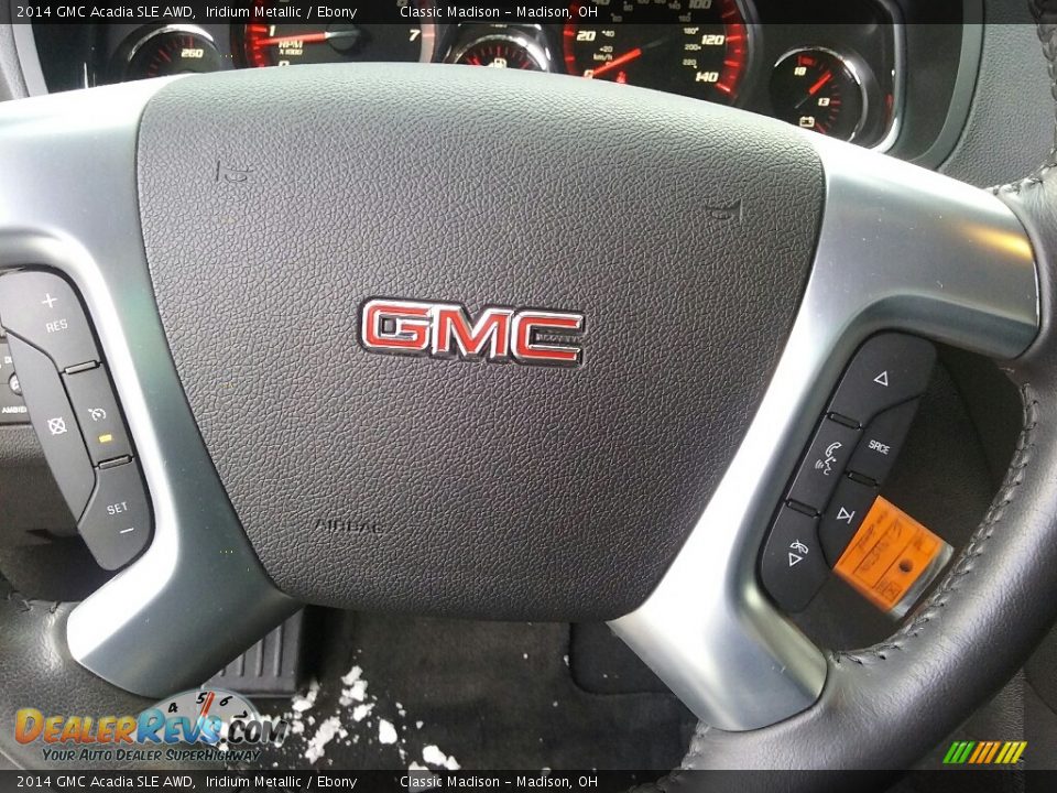 2014 GMC Acadia SLE AWD Iridium Metallic / Ebony Photo #7