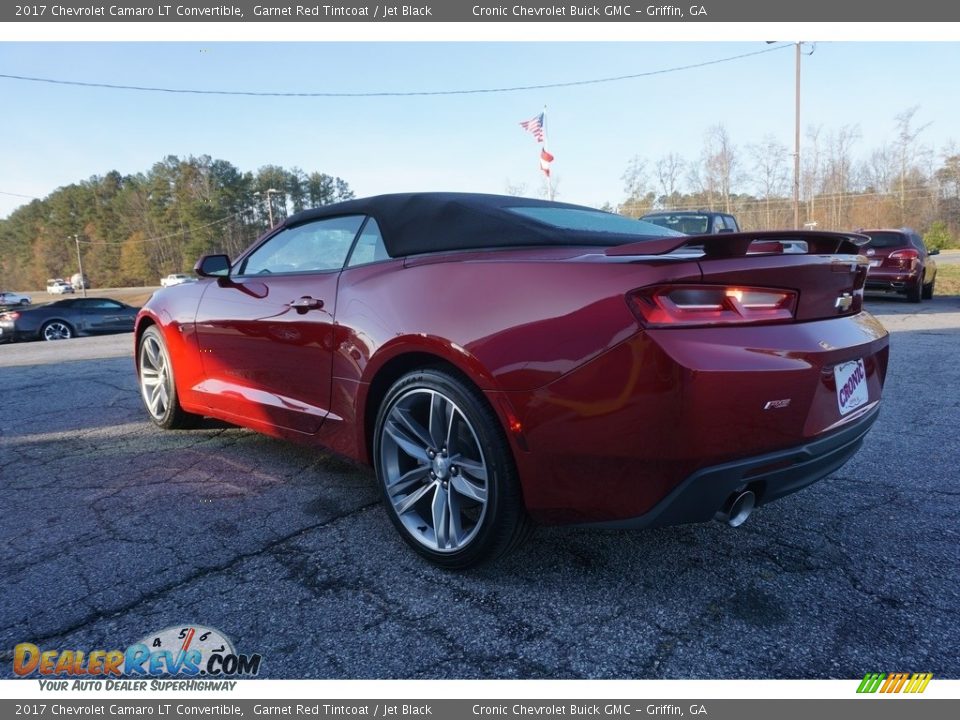 2017 Chevrolet Camaro LT Convertible Garnet Red Tintcoat / Jet Black Photo #4