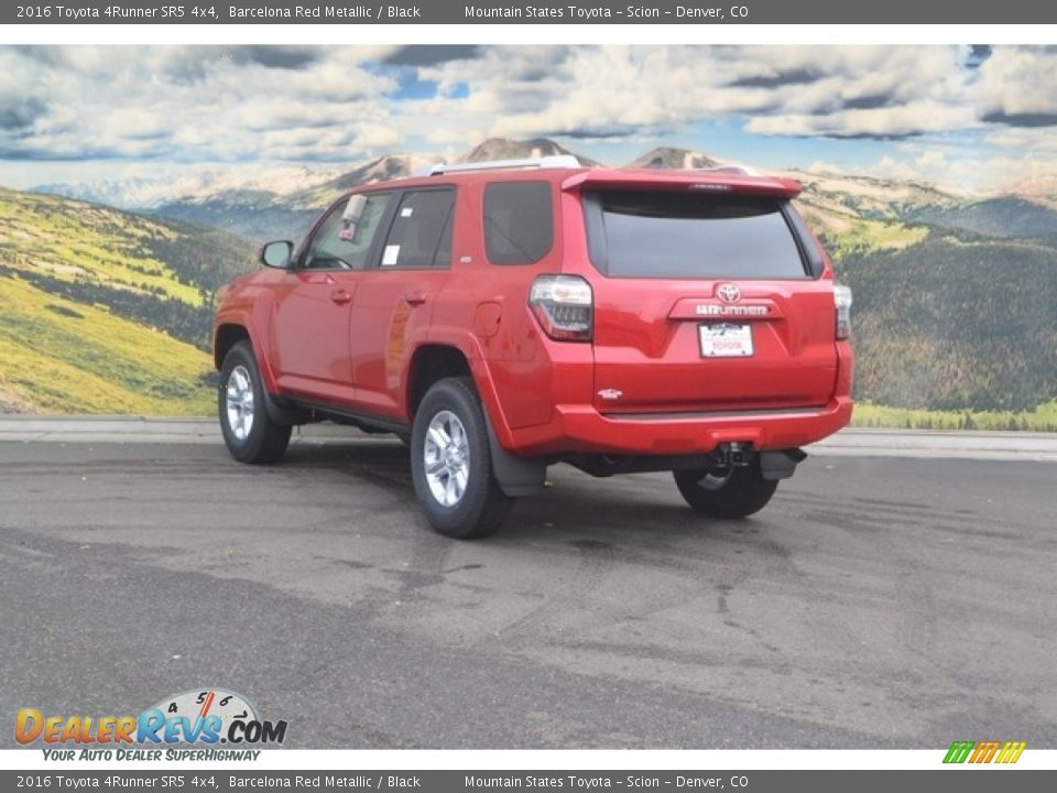 2016 Toyota 4Runner SR5 4x4 Barcelona Red Metallic / Black Photo #3