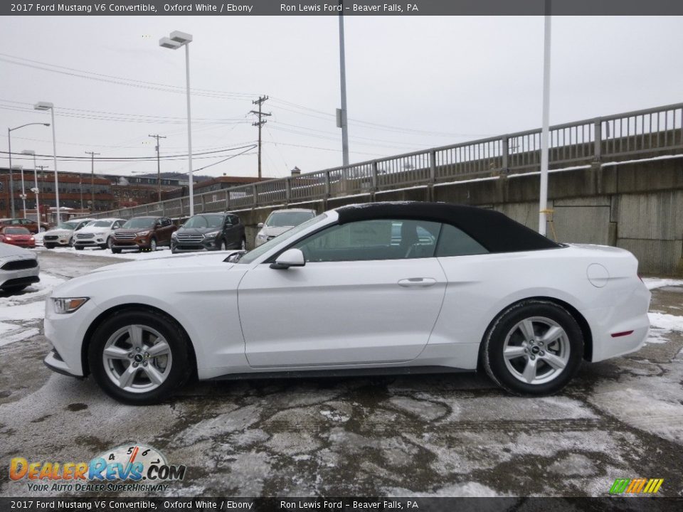 2017 Ford Mustang V6 Convertible Oxford White / Ebony Photo #6