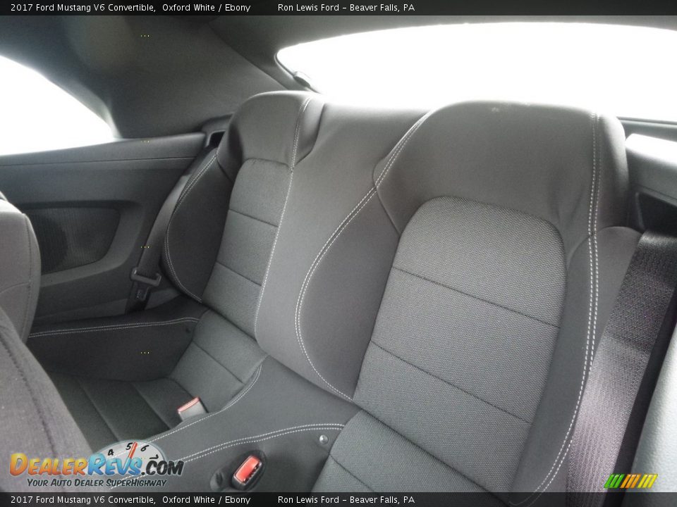 Rear Seat of 2017 Ford Mustang V6 Convertible Photo #12