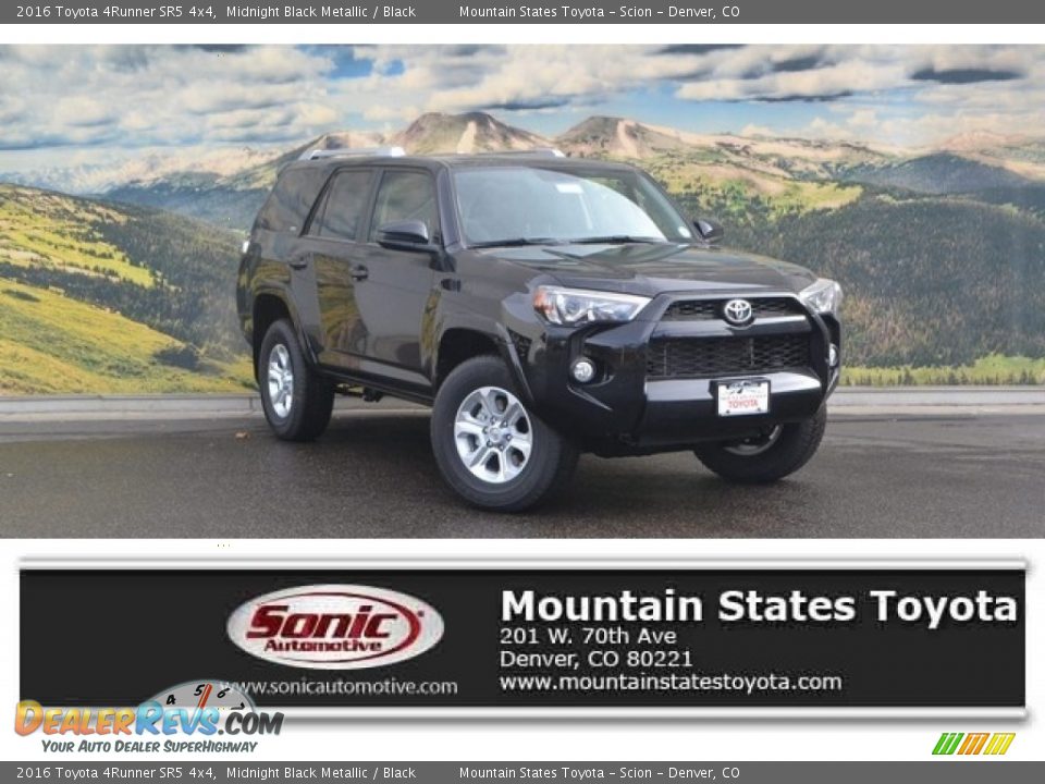2016 Toyota 4Runner SR5 4x4 Midnight Black Metallic / Black Photo #1