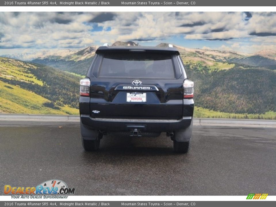 2016 Toyota 4Runner SR5 4x4 Midnight Black Metallic / Black Photo #4