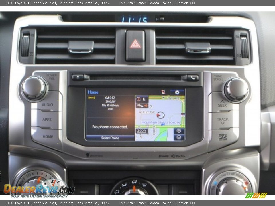 2016 Toyota 4Runner SR5 4x4 Midnight Black Metallic / Black Photo #6