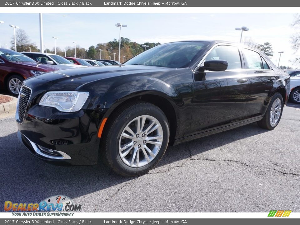 2017 Chrysler 300 Limited Gloss Black / Black Photo #1