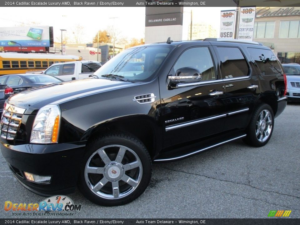 2014 Cadillac Escalade Luxury AWD Black Raven / Ebony/Ebony Photo #2
