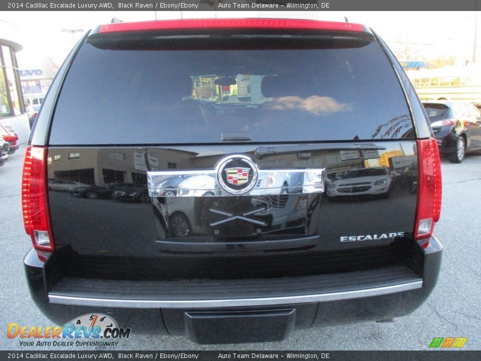 2014 Cadillac Escalade Luxury AWD Black Raven / Ebony/Ebony Photo #5
