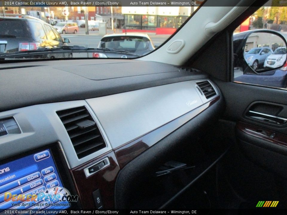 2014 Cadillac Escalade Luxury AWD Black Raven / Ebony/Ebony Photo #17