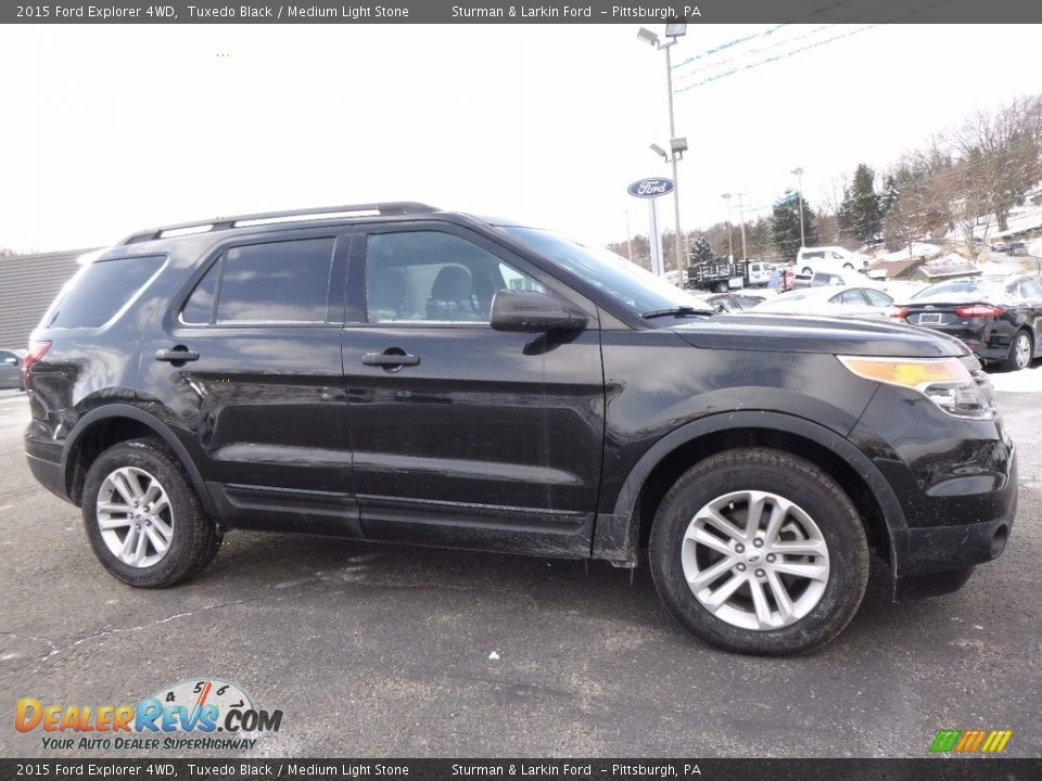 2015 Ford Explorer 4WD Tuxedo Black / Medium Light Stone Photo #1