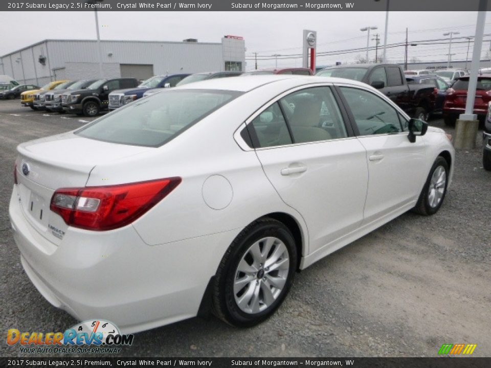 2017 Subaru Legacy 2.5i Premium Crystal White Pearl / Warm Ivory Photo #7