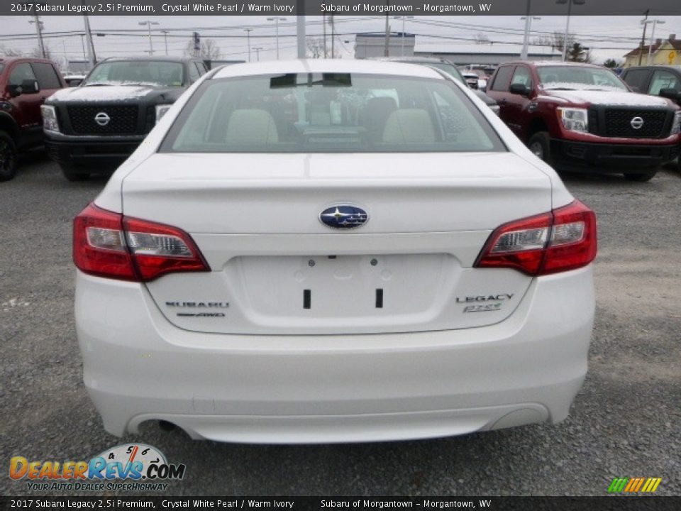 2017 Subaru Legacy 2.5i Premium Crystal White Pearl / Warm Ivory Photo #8