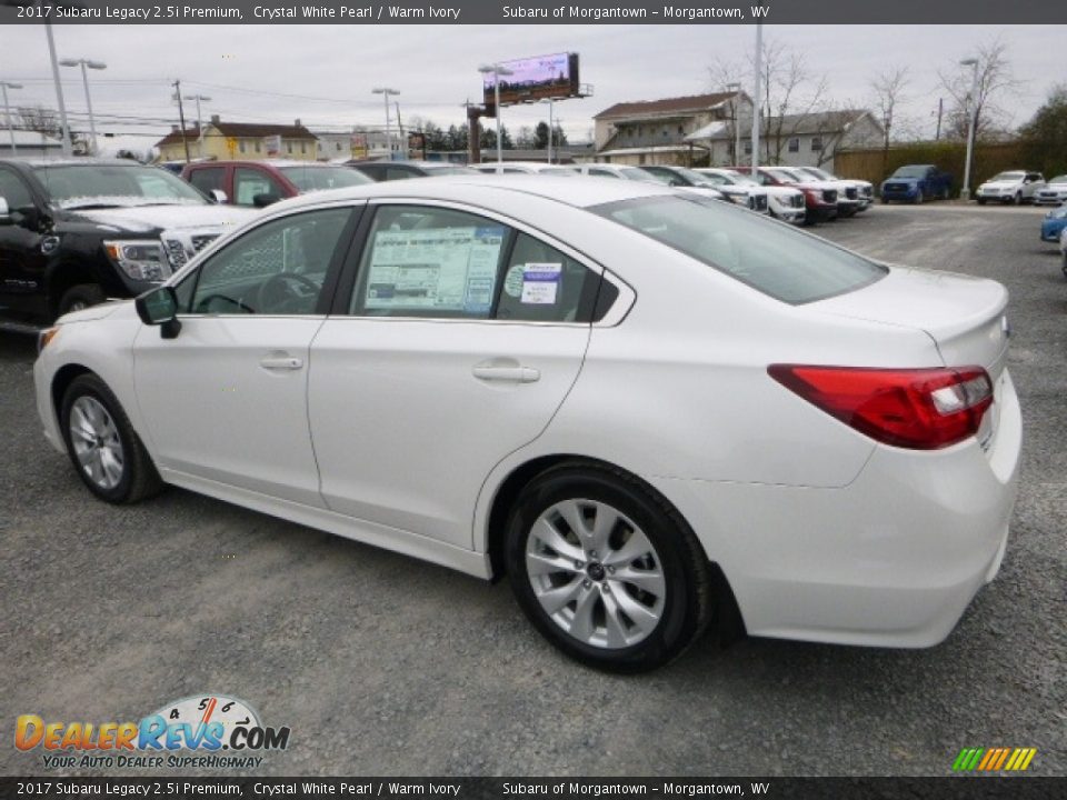 2017 Subaru Legacy 2.5i Premium Crystal White Pearl / Warm Ivory Photo #9