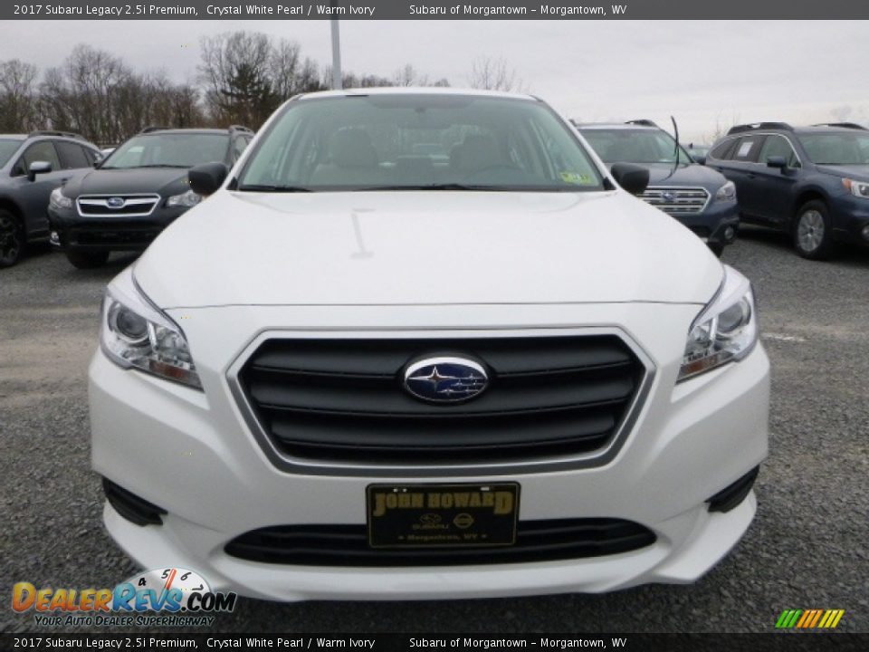 2017 Subaru Legacy 2.5i Premium Crystal White Pearl / Warm Ivory Photo #12