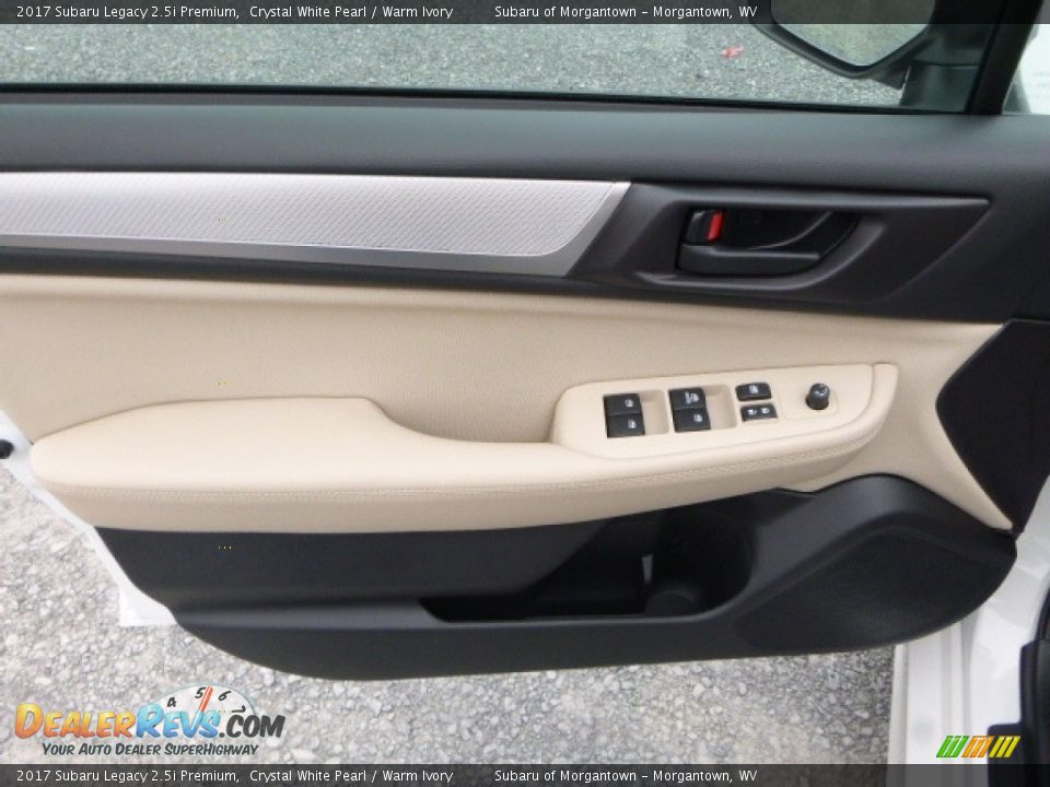 2017 Subaru Legacy 2.5i Premium Crystal White Pearl / Warm Ivory Photo #14