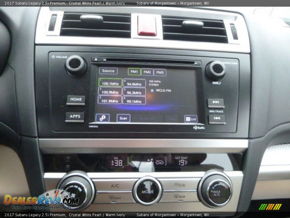2017 Subaru Legacy 2.5i Premium Crystal White Pearl / Warm Ivory Photo #16
