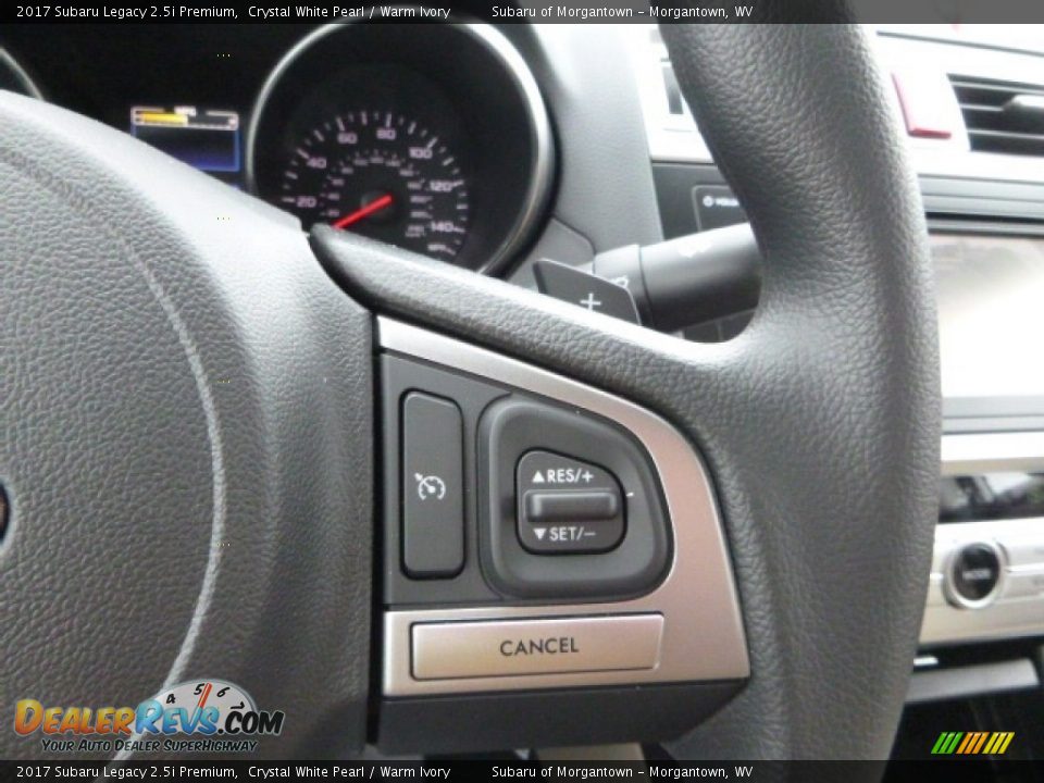 2017 Subaru Legacy 2.5i Premium Crystal White Pearl / Warm Ivory Photo #19