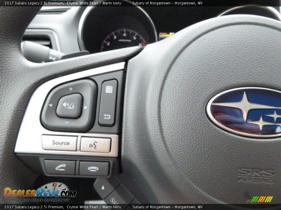 2017 Subaru Legacy 2.5i Premium Crystal White Pearl / Warm Ivory Photo #20