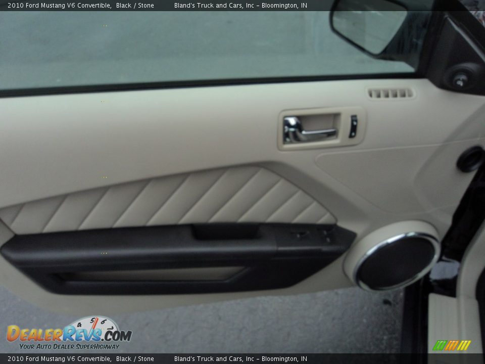 2010 Ford Mustang V6 Convertible Black / Stone Photo #9