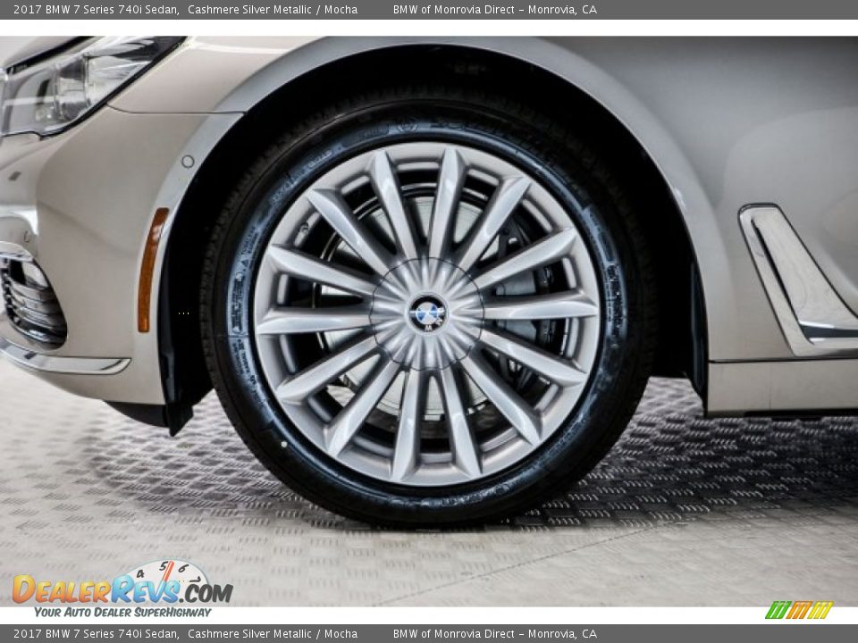 2017 BMW 7 Series 740i Sedan Cashmere Silver Metallic / Mocha Photo #9