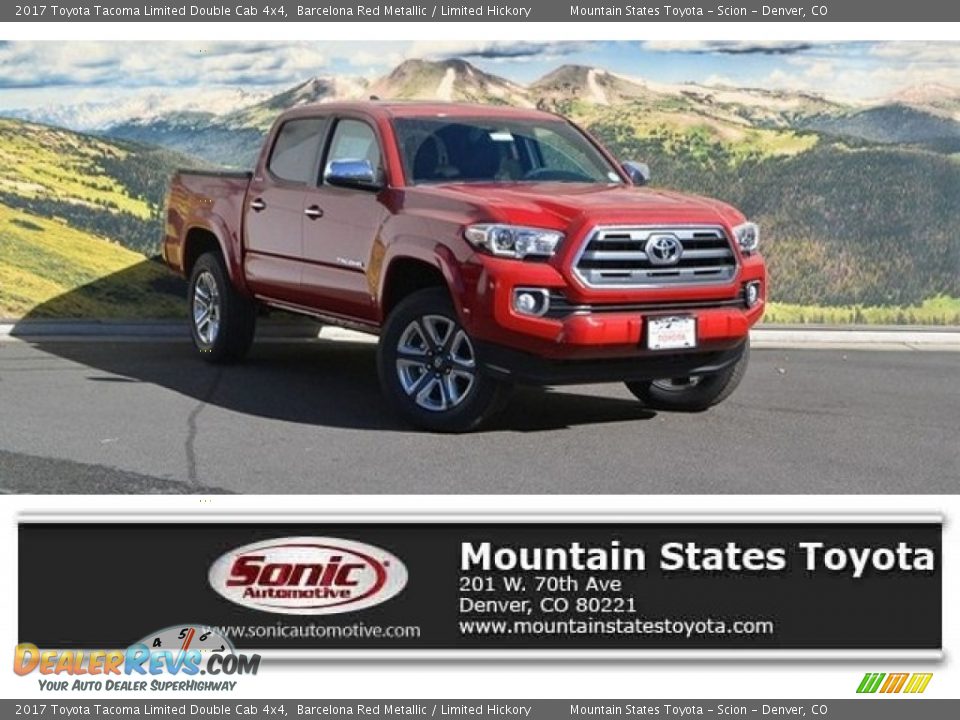 2017 Toyota Tacoma Limited Double Cab 4x4 Barcelona Red Metallic / Limited Hickory Photo #1
