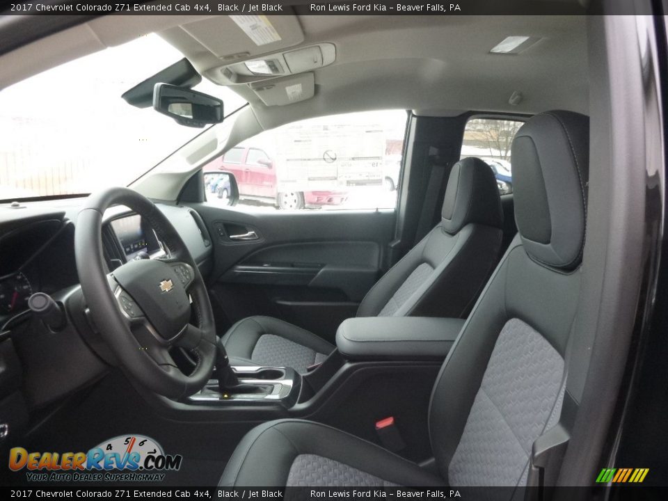 2017 Chevrolet Colorado Z71 Extended Cab 4x4 Black / Jet Black Photo #10
