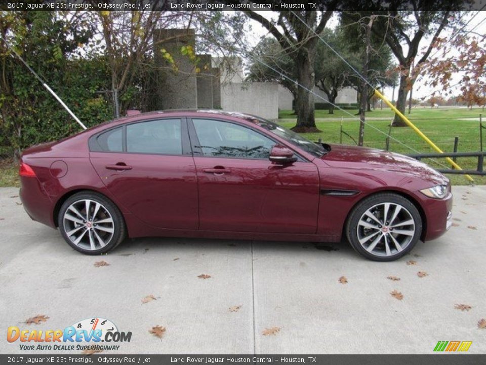 2017 Jaguar XE 25t Prestige Odyssey Red / Jet Photo #3