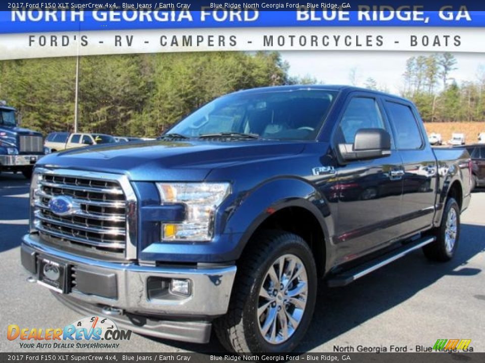 2017 Ford F150 XLT SuperCrew 4x4 Blue Jeans / Earth Gray Photo #1