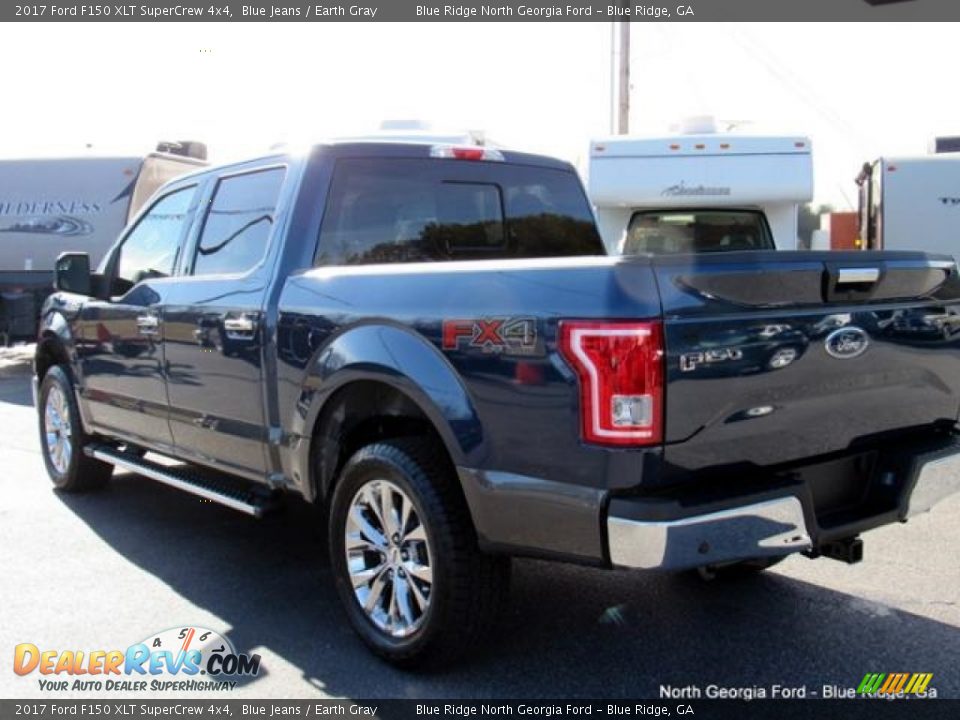 2017 Ford F150 XLT SuperCrew 4x4 Blue Jeans / Earth Gray Photo #3