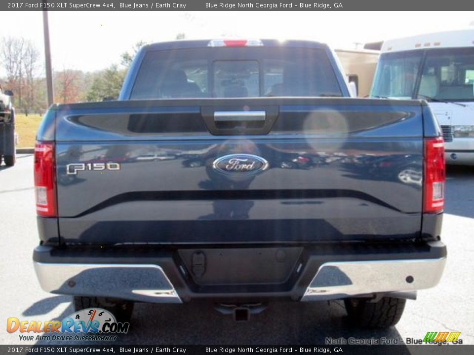 2017 Ford F150 XLT SuperCrew 4x4 Blue Jeans / Earth Gray Photo #4