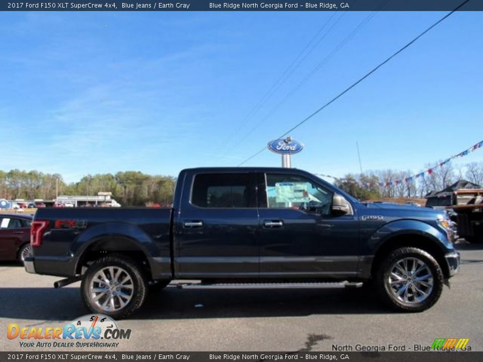2017 Ford F150 XLT SuperCrew 4x4 Blue Jeans / Earth Gray Photo #6