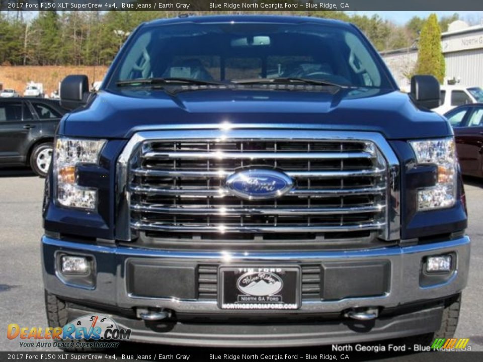 2017 Ford F150 XLT SuperCrew 4x4 Blue Jeans / Earth Gray Photo #8