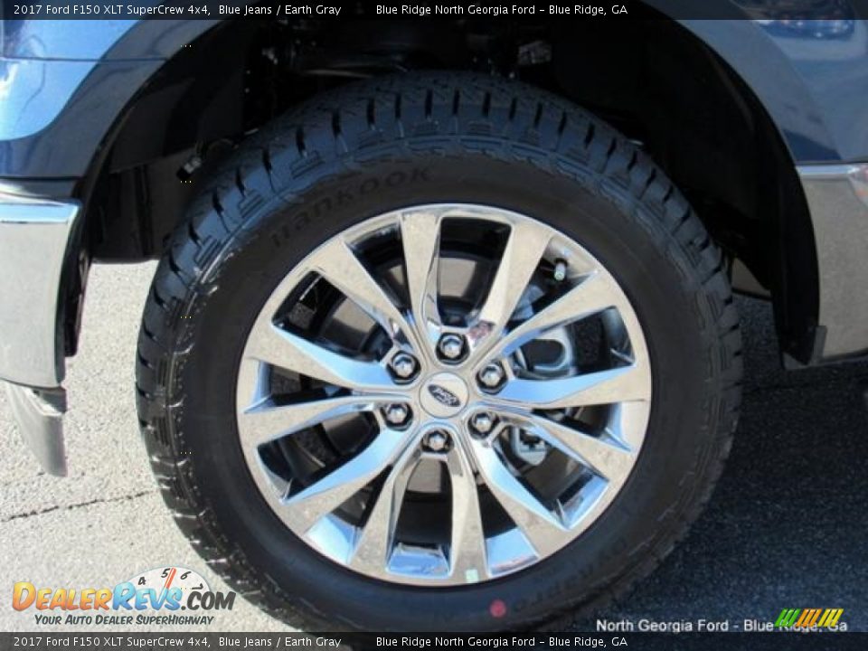 2017 Ford F150 XLT SuperCrew 4x4 Blue Jeans / Earth Gray Photo #9