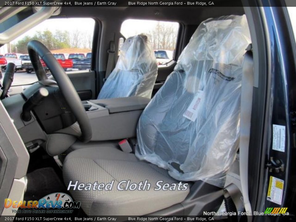 2017 Ford F150 XLT SuperCrew 4x4 Blue Jeans / Earth Gray Photo #11