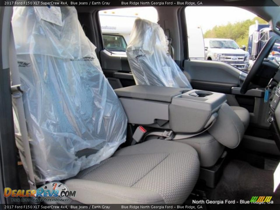 2017 Ford F150 XLT SuperCrew 4x4 Blue Jeans / Earth Gray Photo #12