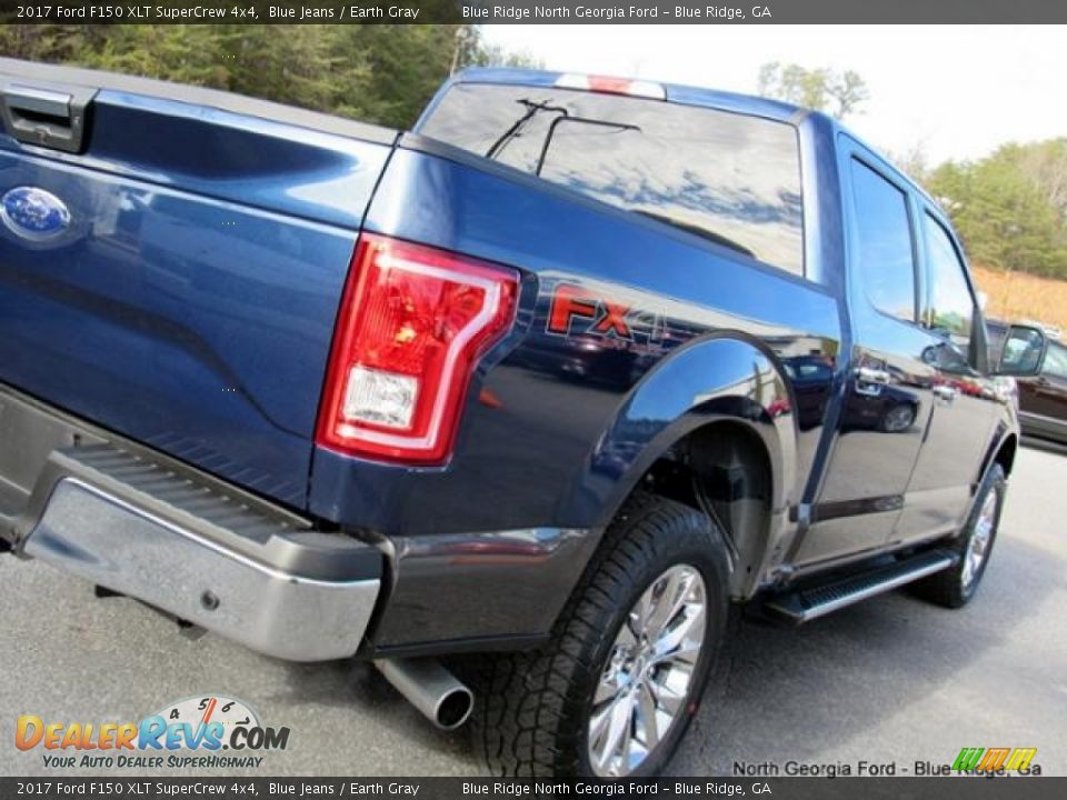 2017 Ford F150 XLT SuperCrew 4x4 Blue Jeans / Earth Gray Photo #36