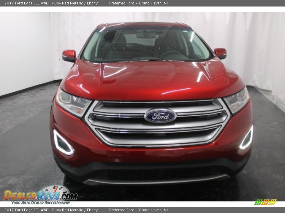 2017 Ford Edge SEL AWD Ruby Red Metallic / Ebony Photo #2