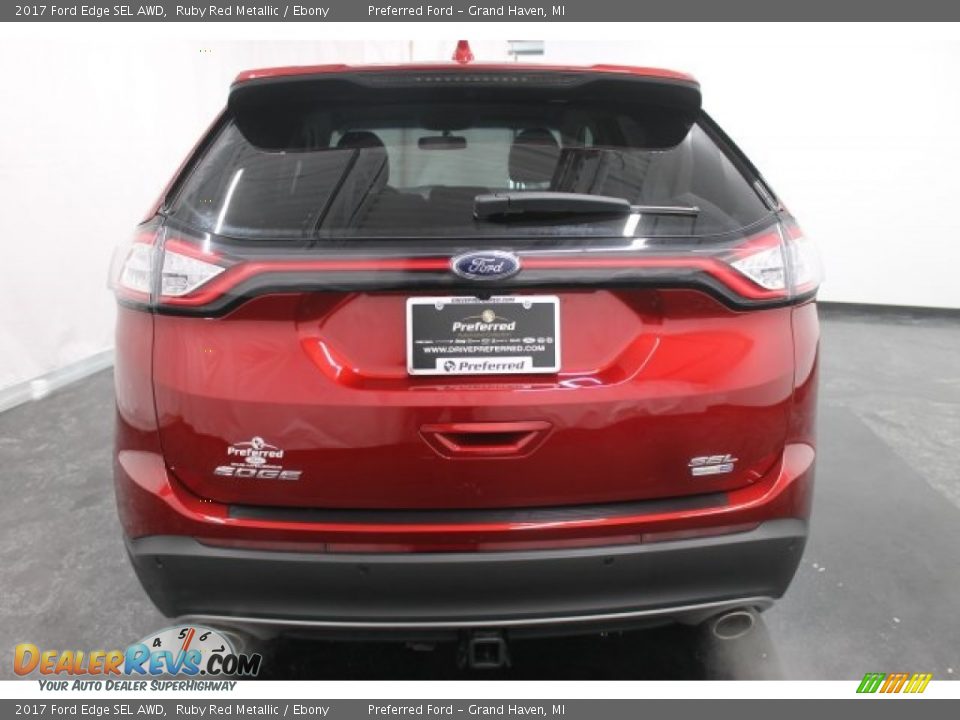 2017 Ford Edge SEL AWD Ruby Red Metallic / Ebony Photo #6