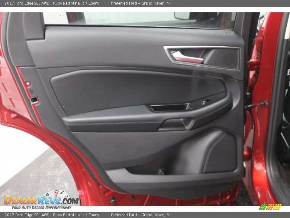 2017 Ford Edge SEL AWD Ruby Red Metallic / Ebony Photo #11