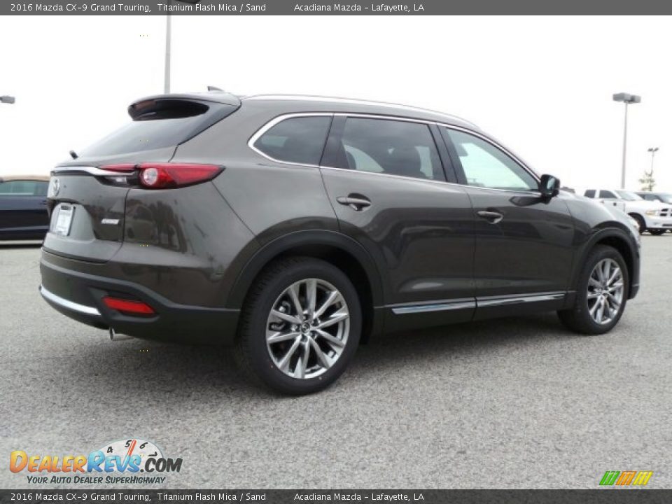 2016 Mazda CX-9 Grand Touring Titanium Flash Mica / Sand Photo #3