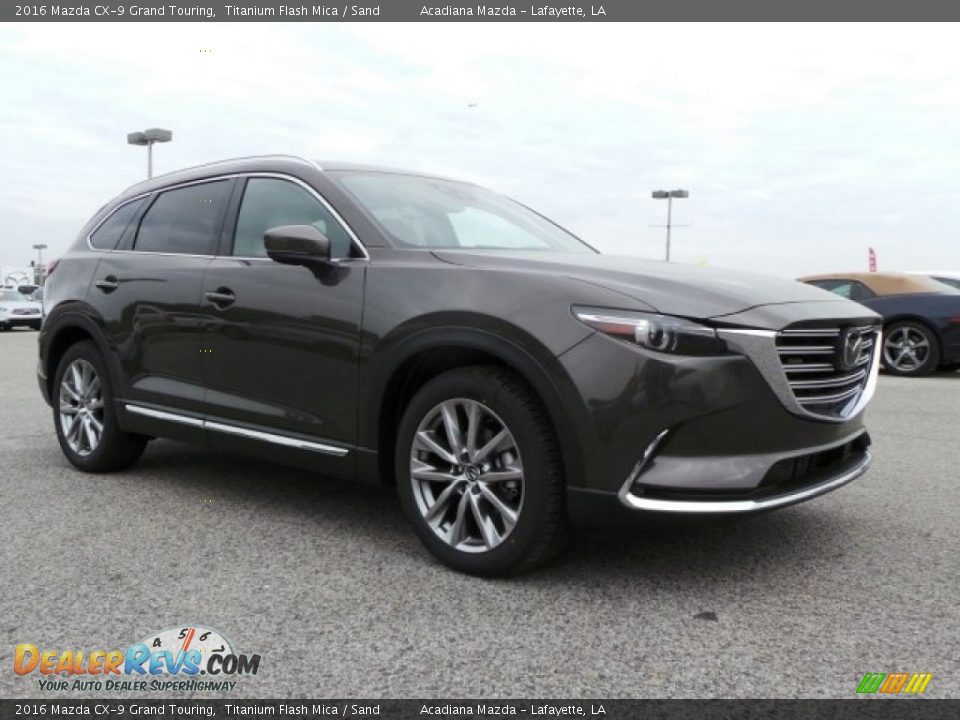 2016 Mazda CX-9 Grand Touring Titanium Flash Mica / Sand Photo #4