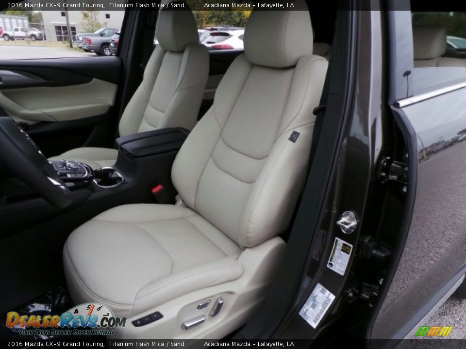 2016 Mazda CX-9 Grand Touring Titanium Flash Mica / Sand Photo #5