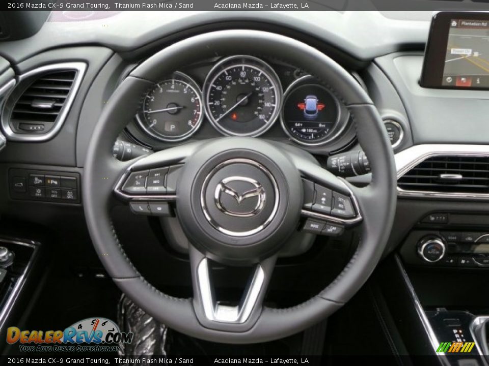 2016 Mazda CX-9 Grand Touring Titanium Flash Mica / Sand Photo #6
