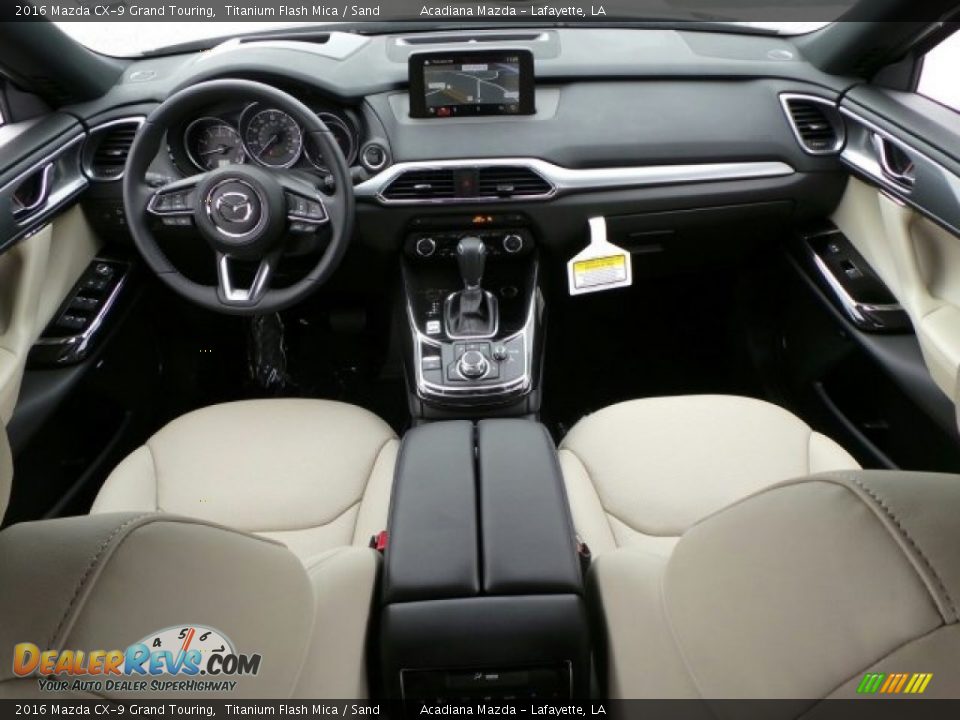 2016 Mazda CX-9 Grand Touring Titanium Flash Mica / Sand Photo #9