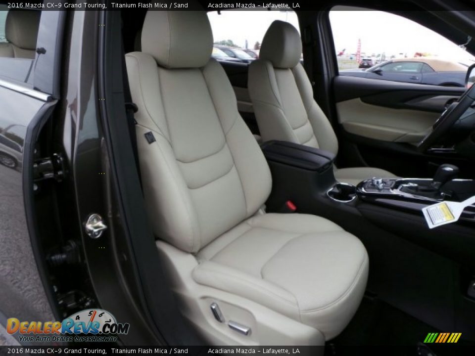 2016 Mazda CX-9 Grand Touring Titanium Flash Mica / Sand Photo #11