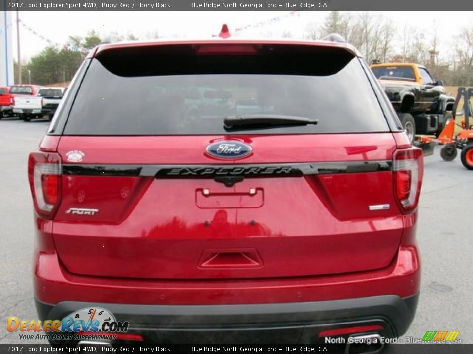 2017 Ford Explorer Sport 4WD Ruby Red / Ebony Black Photo #4