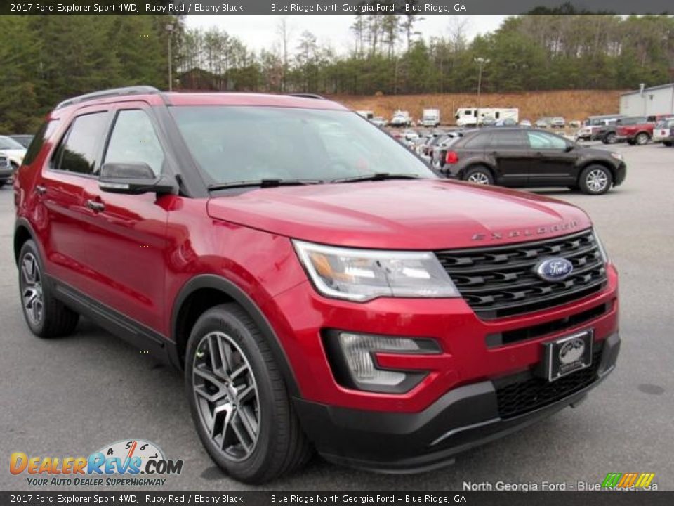 2017 Ford Explorer Sport 4WD Ruby Red / Ebony Black Photo #7