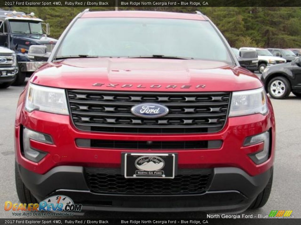 2017 Ford Explorer Sport 4WD Ruby Red / Ebony Black Photo #8