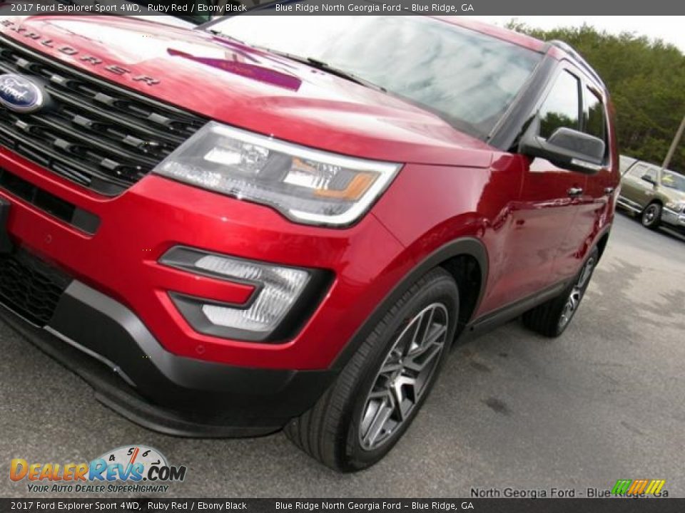 2017 Ford Explorer Sport 4WD Ruby Red / Ebony Black Photo #35